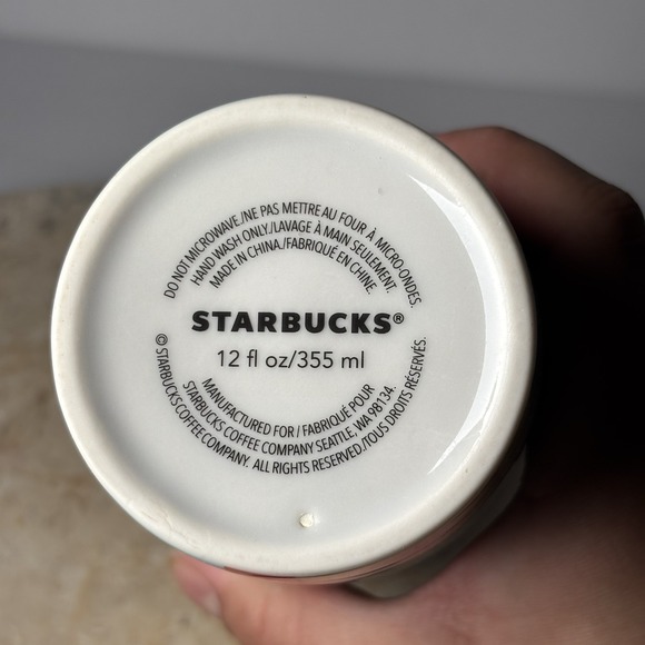 Starbucks Coffee California Beach Sunset Ceramic Travel Tumbler Mug 12 oz w/ Lid - Picture 9 of 9